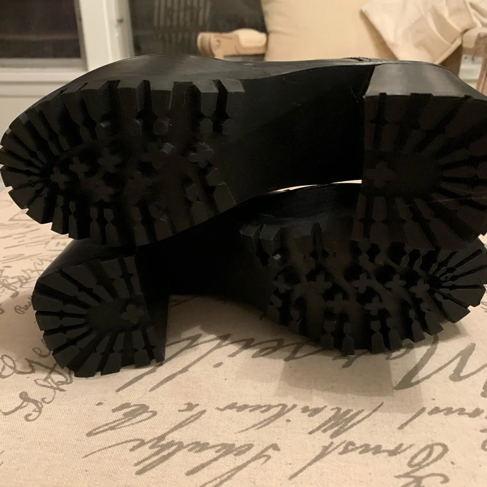 Free People Leather Platform Shoes - Picture 5 of 9